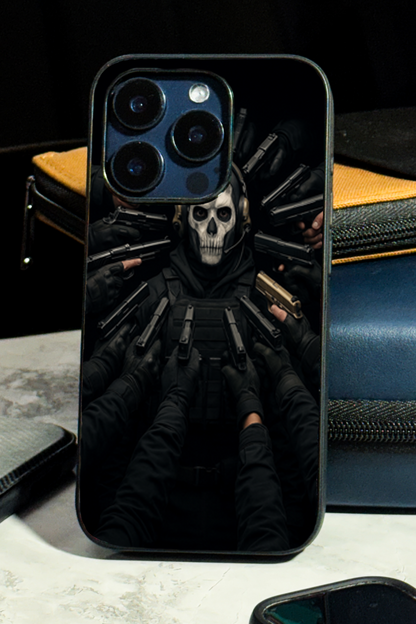 Bullet Crown Premium Glass Back Cover For iPhone 11,12,13,14,15,16,17 Models The Case & Co