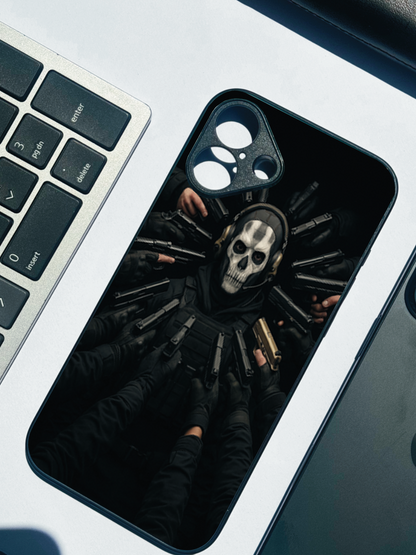 Bullet Crown Premium Glass Back Cover For iPhone 11,12,13,14,15,16,17 Models The Case & Co