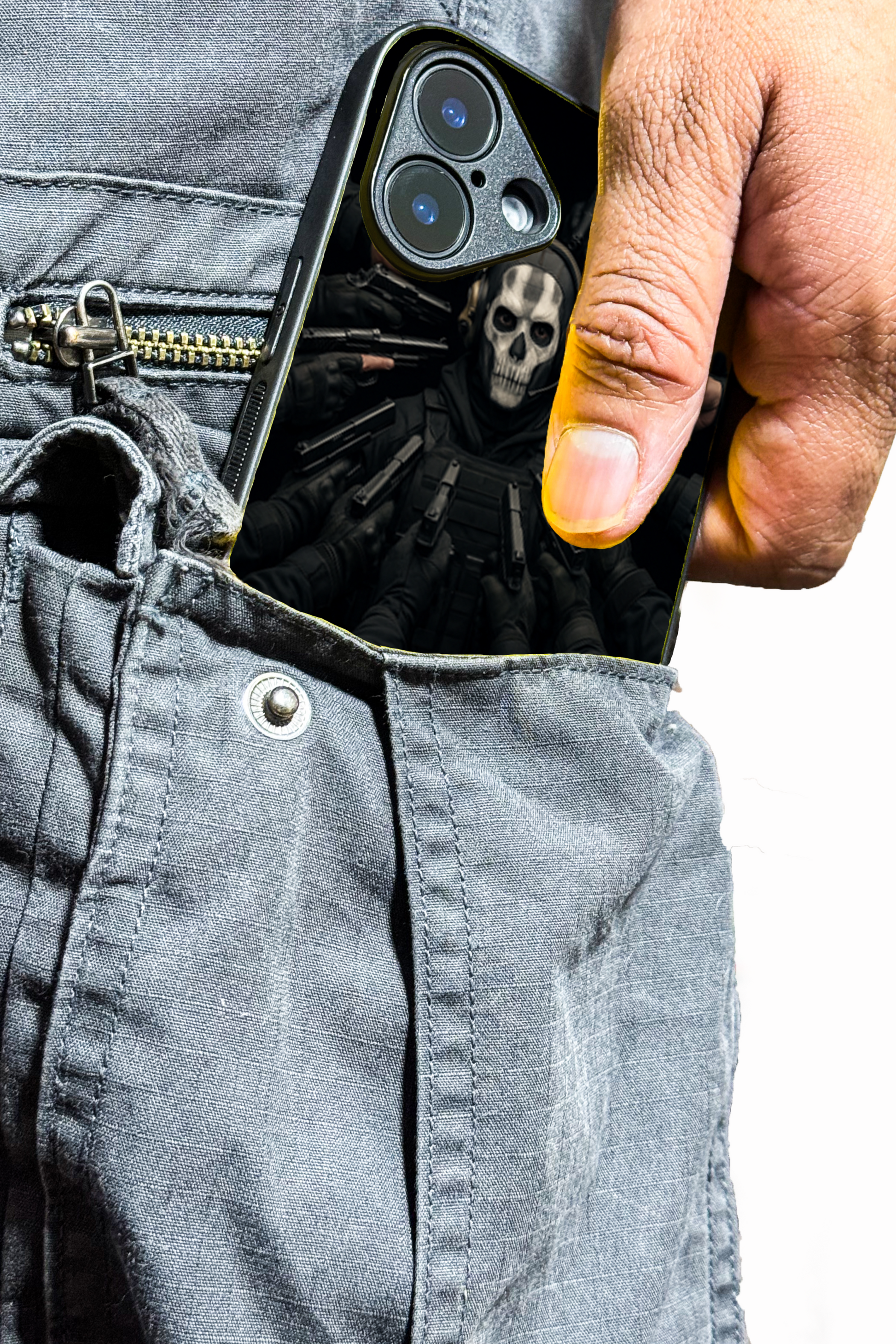 Bullet Crown Premium Glass Back Cover For iPhone 11,12,13,14,15,16,17 Models The Case & Co