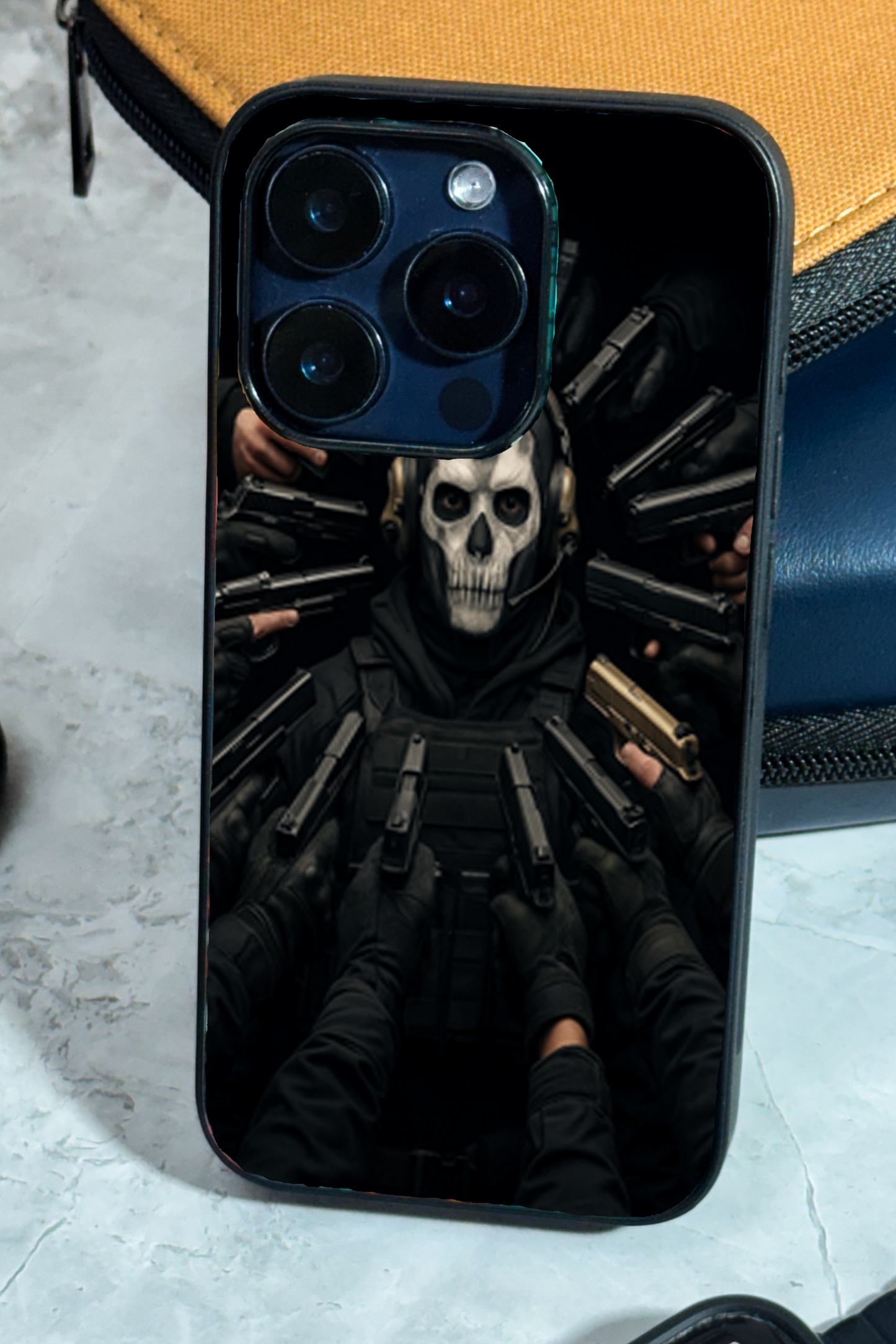 Bullet Crown Premium Glass Back Cover For iPhone 11,12,13,14,15,16,17 Models The Case & Co