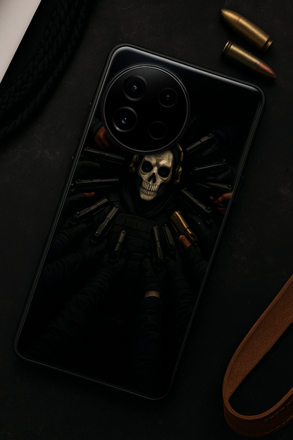 Bullet Crown Premium Glass Back Cover For One Plus 13, 12, 11, 10, Nord Series The Case & Co