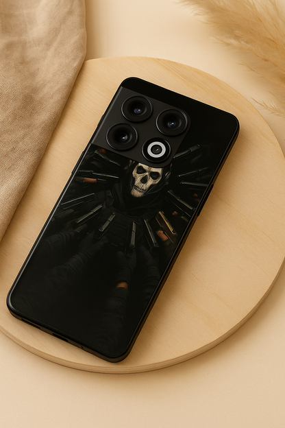 Bullet Crown Premium Glass Back Cover For One Plus 13, 12, 11, 10, Nord Series The Case & Co