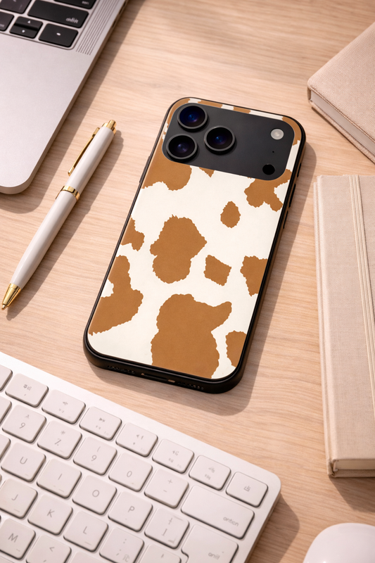 Cafe Spots Premium Glass Back Cover For iPhone 11,12,13,14,15,16,17 Models The Case & Co