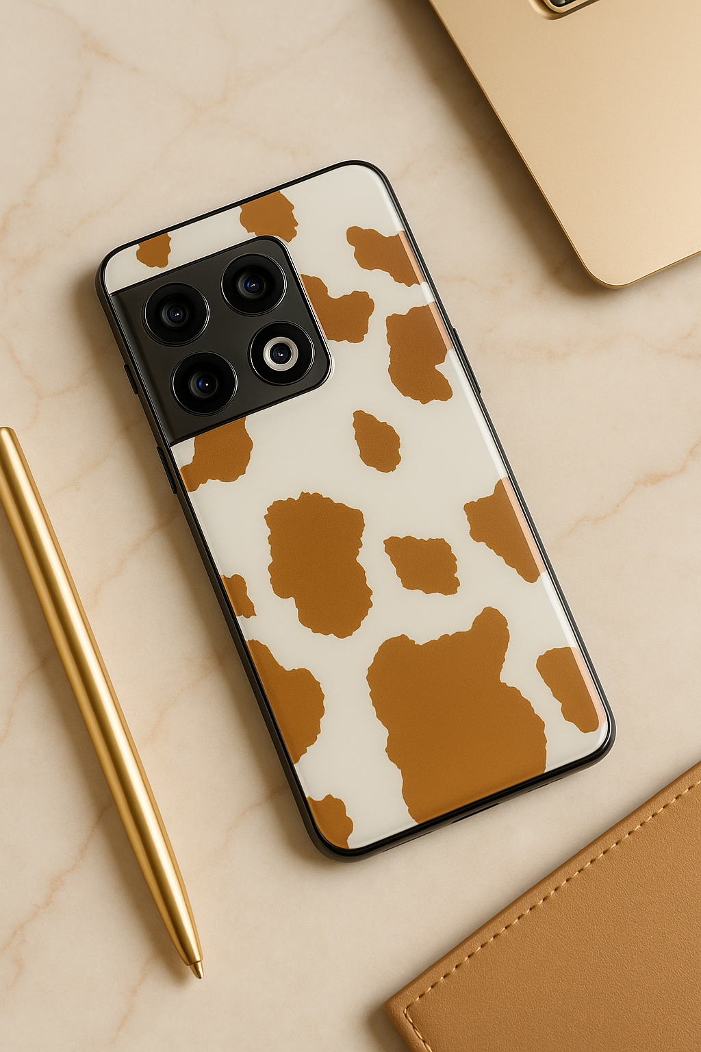 Cafe Spots Premium Glass Back Cover For One Plus 13, 12, 11, 10, Nord Series The Case & Co