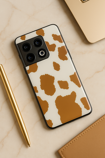 Cafe Spots Premium Glass Back Cover For One Plus 13, 12, 11, 10, Nord Series The Case & Co