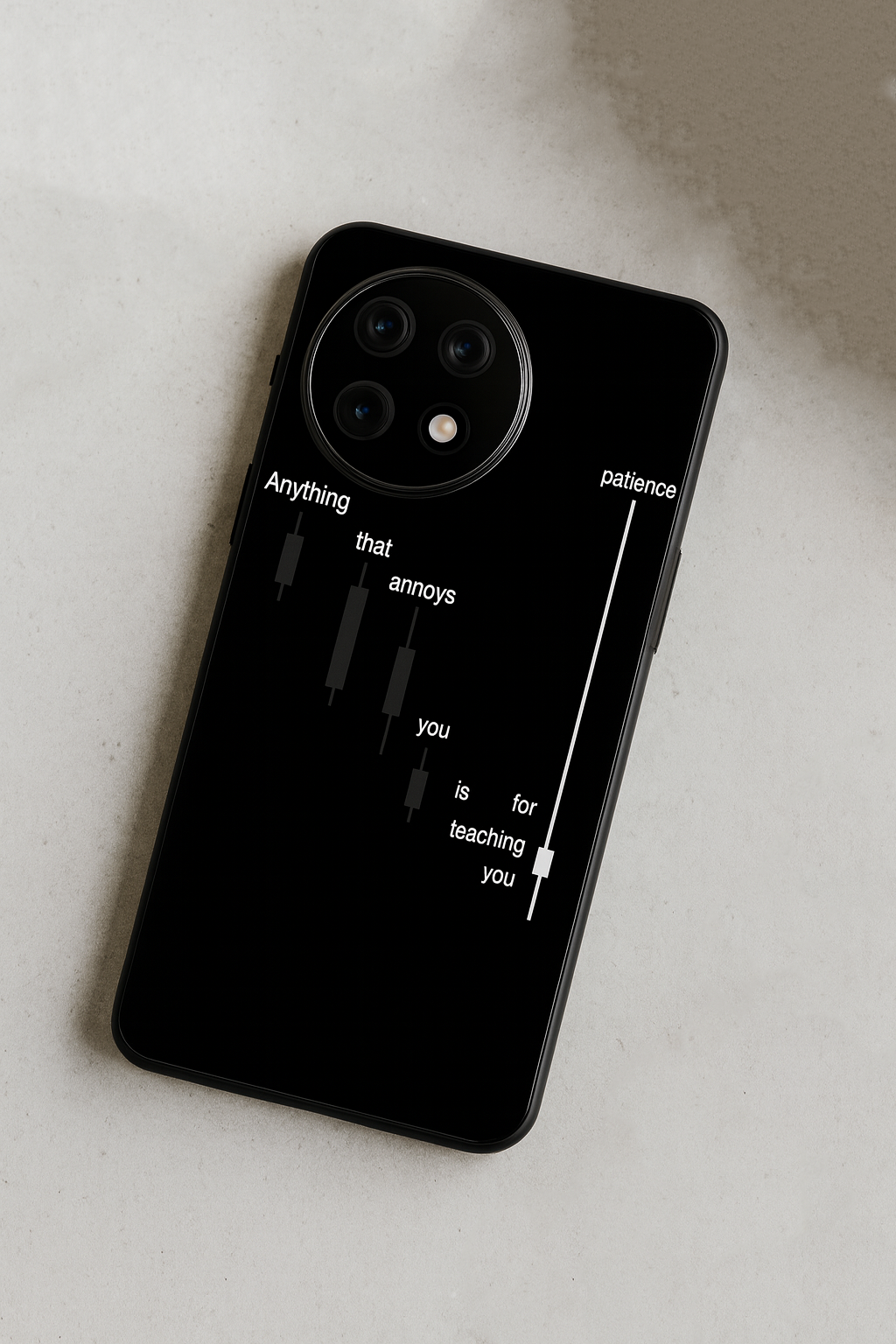 Candle Wisdom Premium Glass Back Cover For One Plus 13, 12, 11, 10, Nord Series The Case & Co