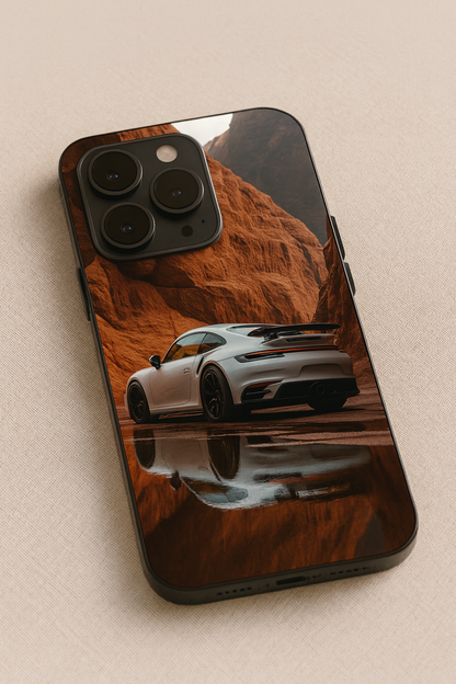 Canyon Rush Glass Back Cover For iPhone 11,12,13,14,15,16,17 ModelS The Case & Co