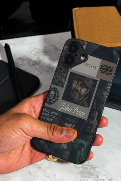 Captain’s Creed Premium Glass Back Cover For iPhone 11,12,13,14,15,16,17 Models The Case & Co