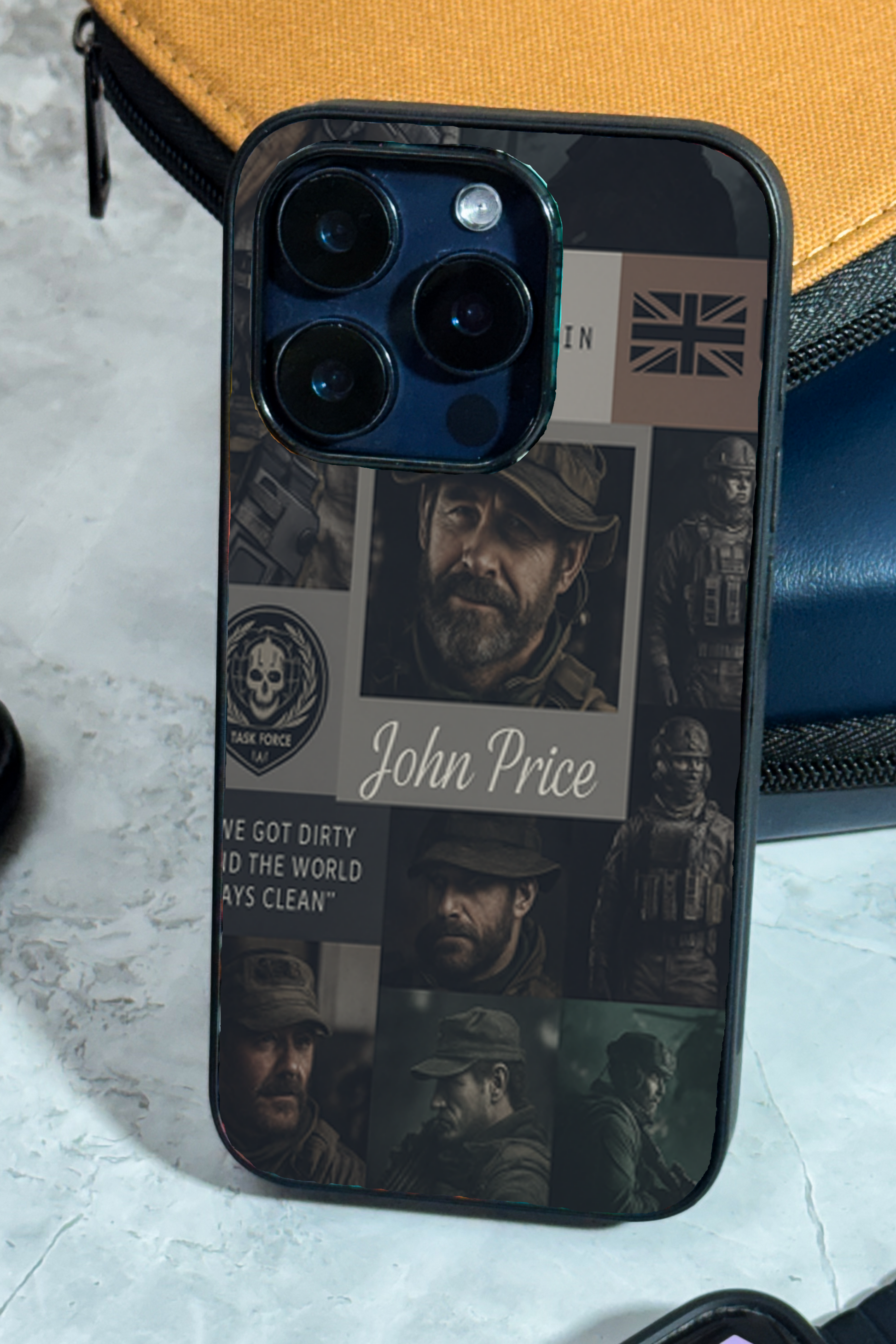 Captain’s Creed Premium Glass Back Cover For iPhone 11,12,13,14,15,16,17 Models The Case & Co