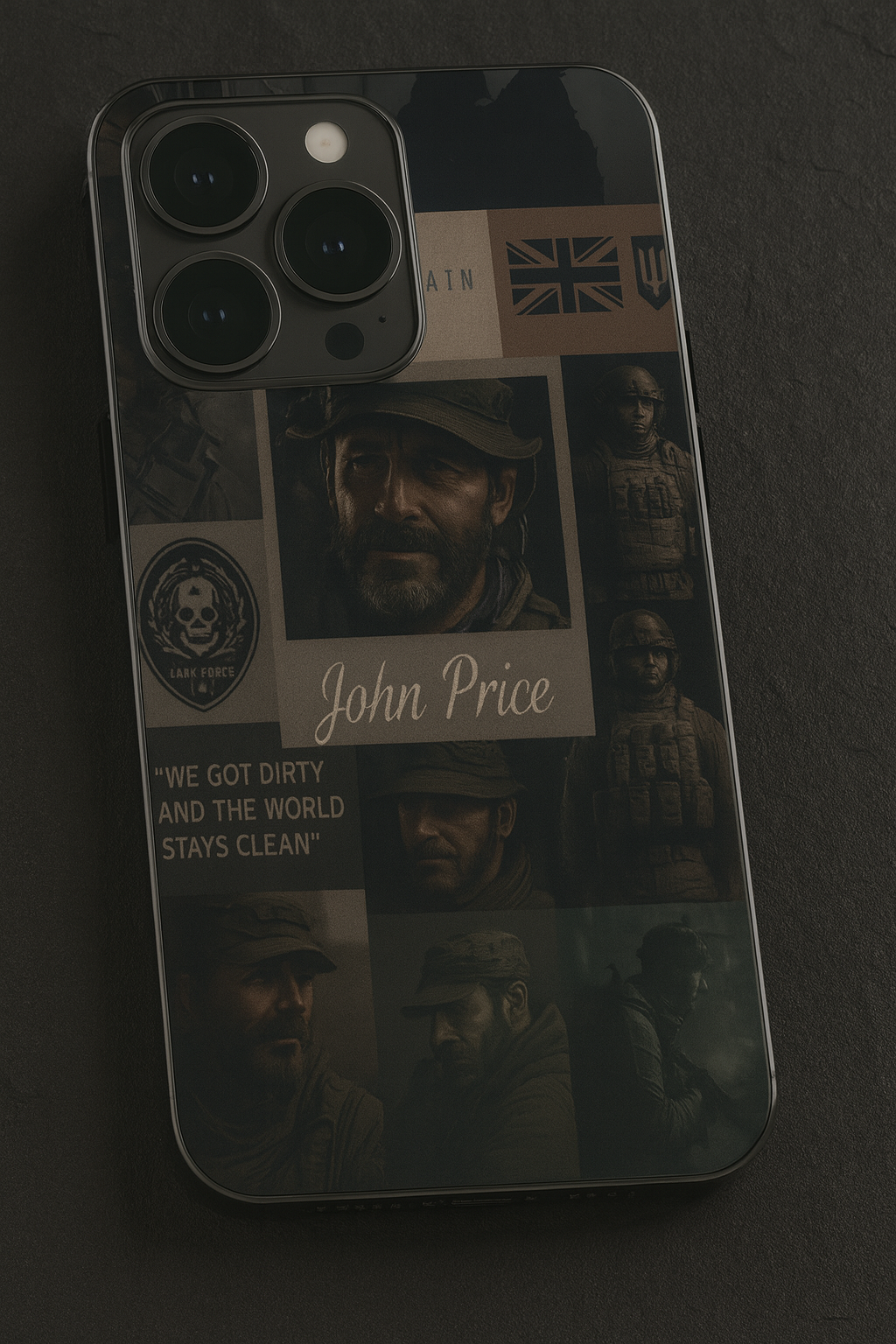 Captain’s Creed Premium Glass Back Cover For iPhone 11,12,13,14,15,16,17 Models The Case & Co