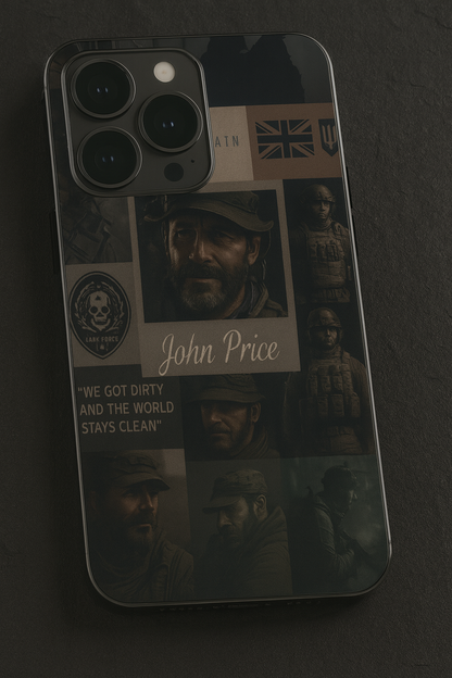 Captain’s Creed Premium Glass Back Cover For iPhone 11,12,13,14,15,16,17 Models The Case & Co