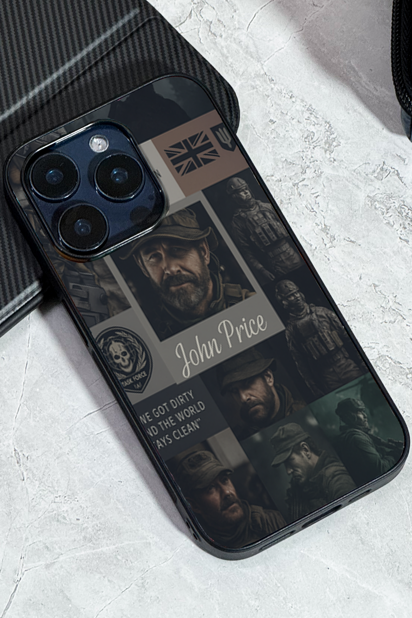 Captain’s Creed Premium Glass Back Cover For iPhone 11,12,13,14,15,16,17 Models The Case & Co