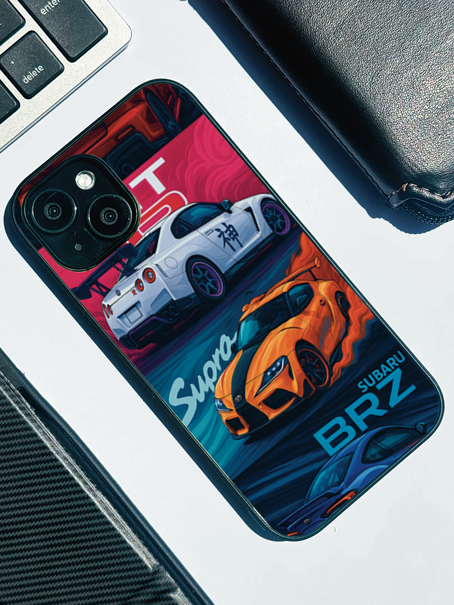 Car Lover Premium Glass Back Cover For iPhone 11,12,13,14,15,16,17 Models The Case & Co
