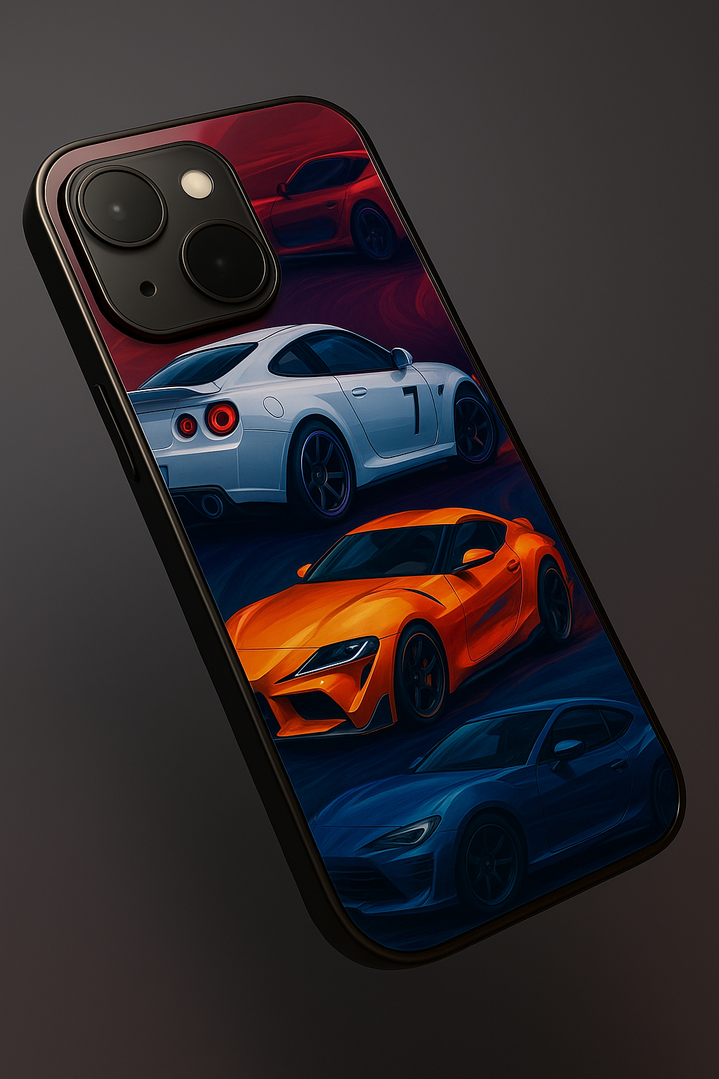 Car lover Premium Glass Back Cover For iPhone 11,12,13,14,15,16,17 Models The Case & Co
