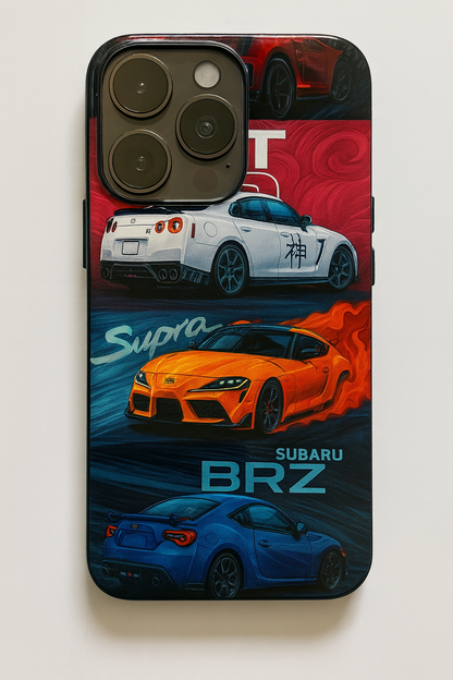 Car lover Premium Glass Back Cover For iPhone 11,12,13,14,15,16,17 Models The Case & Co