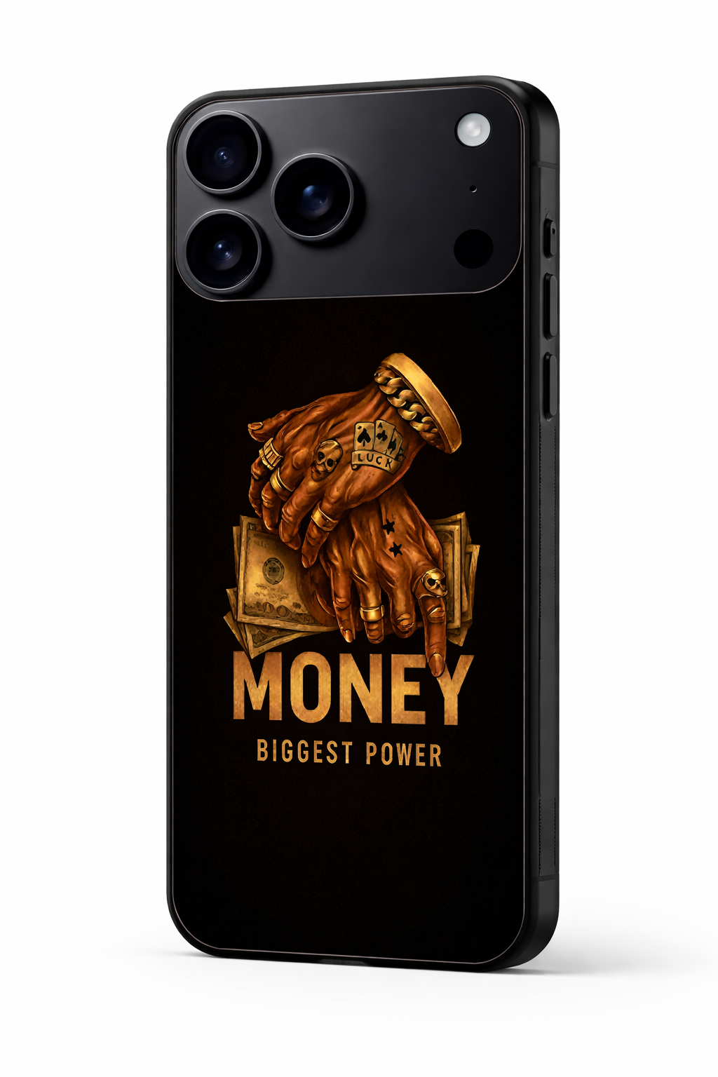 Cash Command Premium Glass Back Cover For iPhone 11,12,13,14,15,16,17 Models The Case & Co