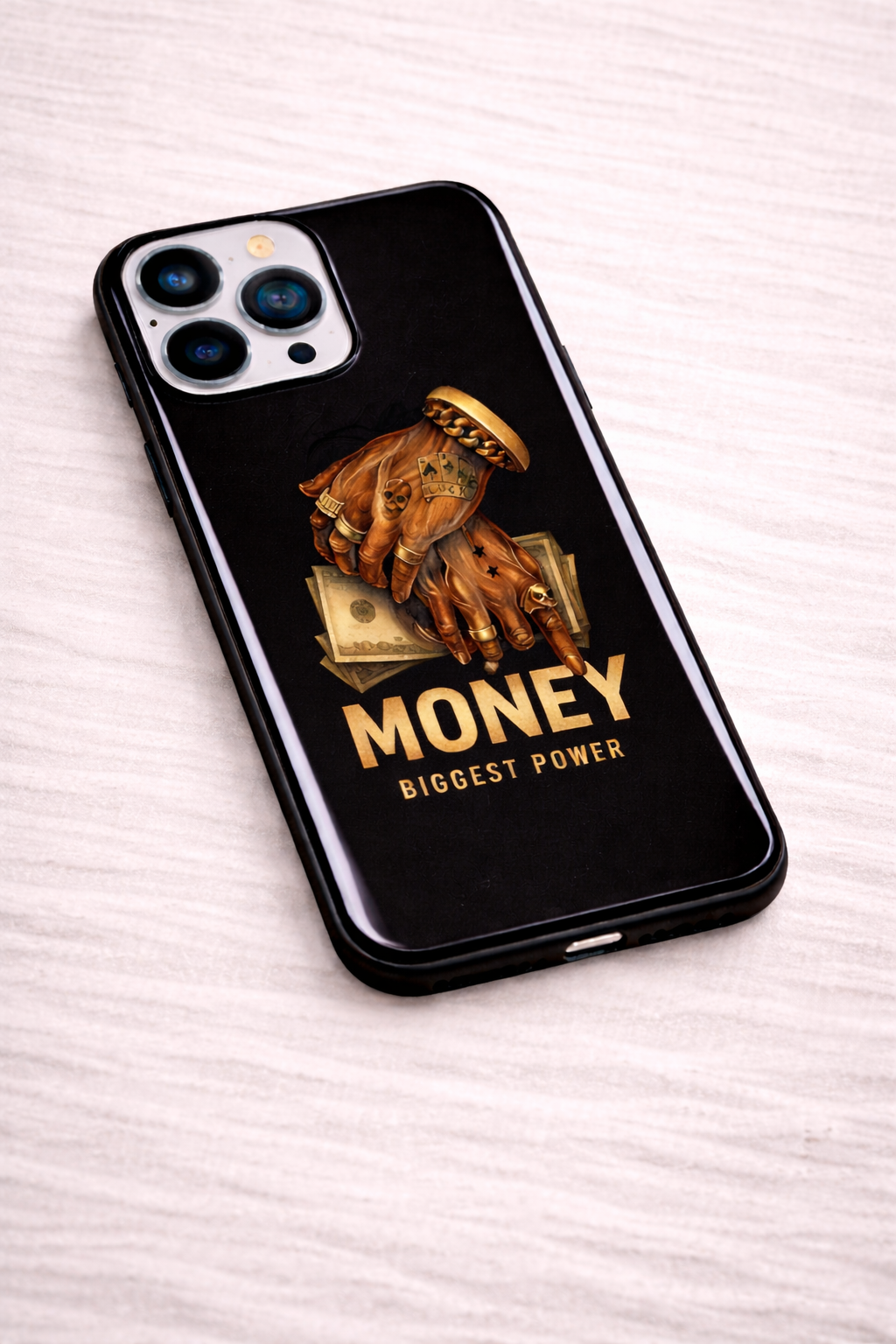 Cash Command Premium Glass Back Cover For iPhone 11,12,13,14,15,16,17 Models The Case & Co