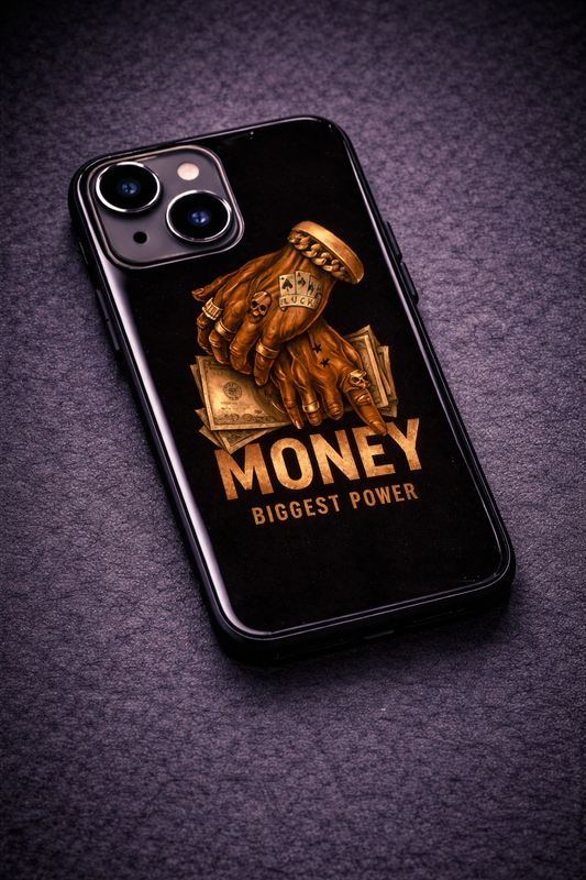 Cash Command Premium Glass Back Cover For iPhone 11,12,13,14,15,16,17 Models The Case & Co