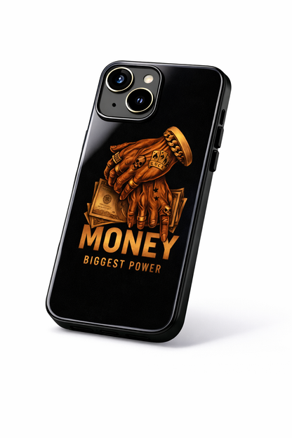 Cash Command Premium Glass Back Cover For iPhone 11,12,13,14,15,16,17 Models The Case & Co