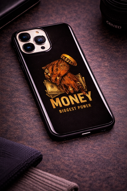 Cash Command Premium Glass Back Cover For iPhone 11,12,13,14,15,16,17 Models The Case & Co