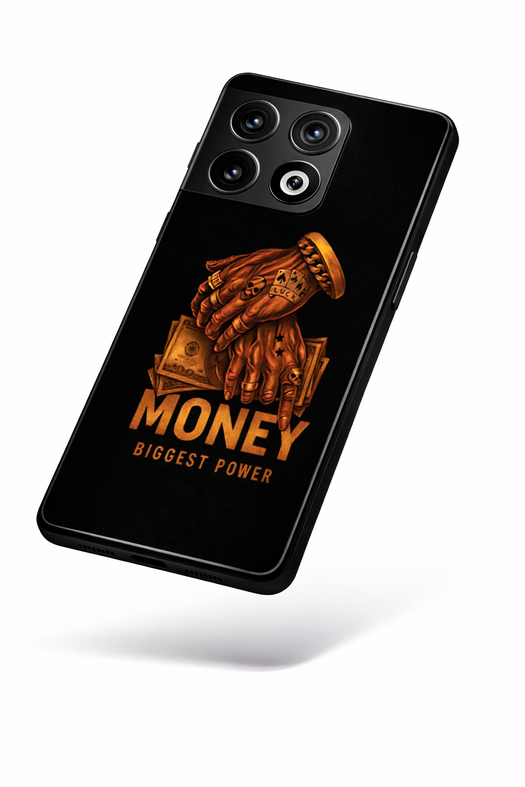 Cash Command Premium Glass Back Cover For One Plus 13, 12, 11, 10, Nord Series The Case & Co