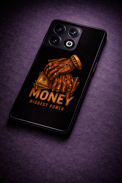 Cash Command Premium Glass Back Cover For One Plus 13, 12, 11, 10, Nord Series The Case & Co