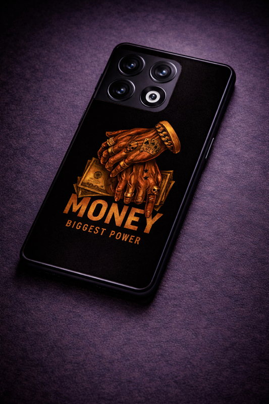 Cash Command Premium Glass Back Cover For One Plus 13, 12, 11, 10, Nord Series The Case & Co