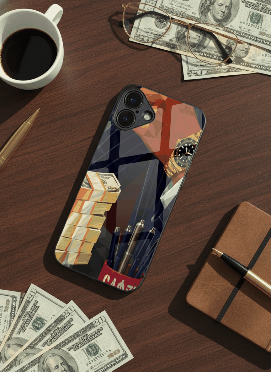 Cash Empire Glass Back Cover For iPhone 11-17 The Case & Co