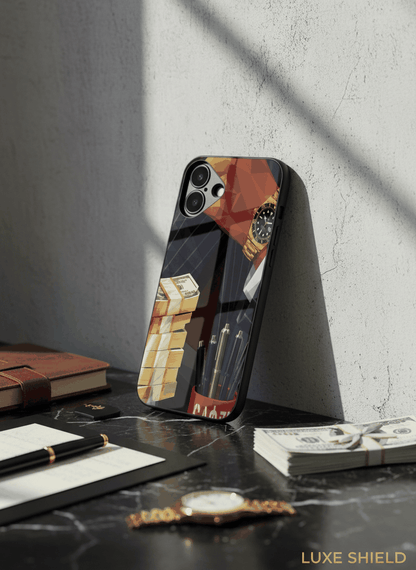 Cash Empire Glass Back Cover For iPhone 11-17 The Case & Co