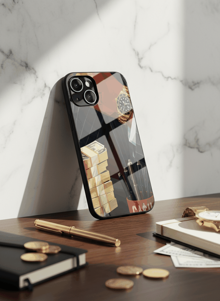Cash Empire Glass Back Cover For iPhone 11-17 The Case & Co
