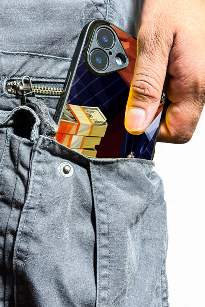 Cash Empire Premium Glass Back Cover For iPhone 11,12,13,14,15,16,17 Models The Case & Co