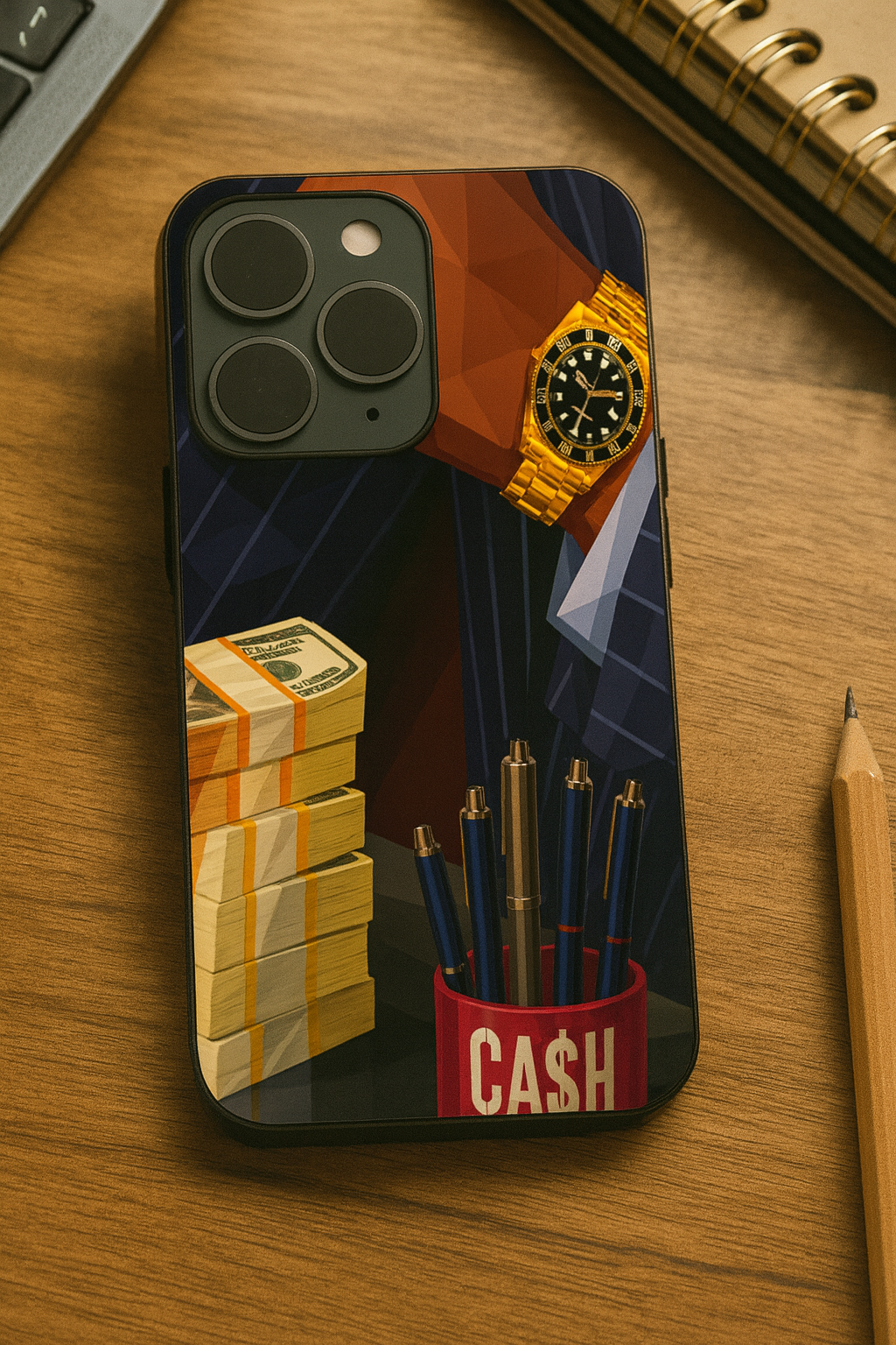 Cash Empire Premium Glass Back Cover For iPhone 11,12,13,14,15,16,17 Models The Case & Co