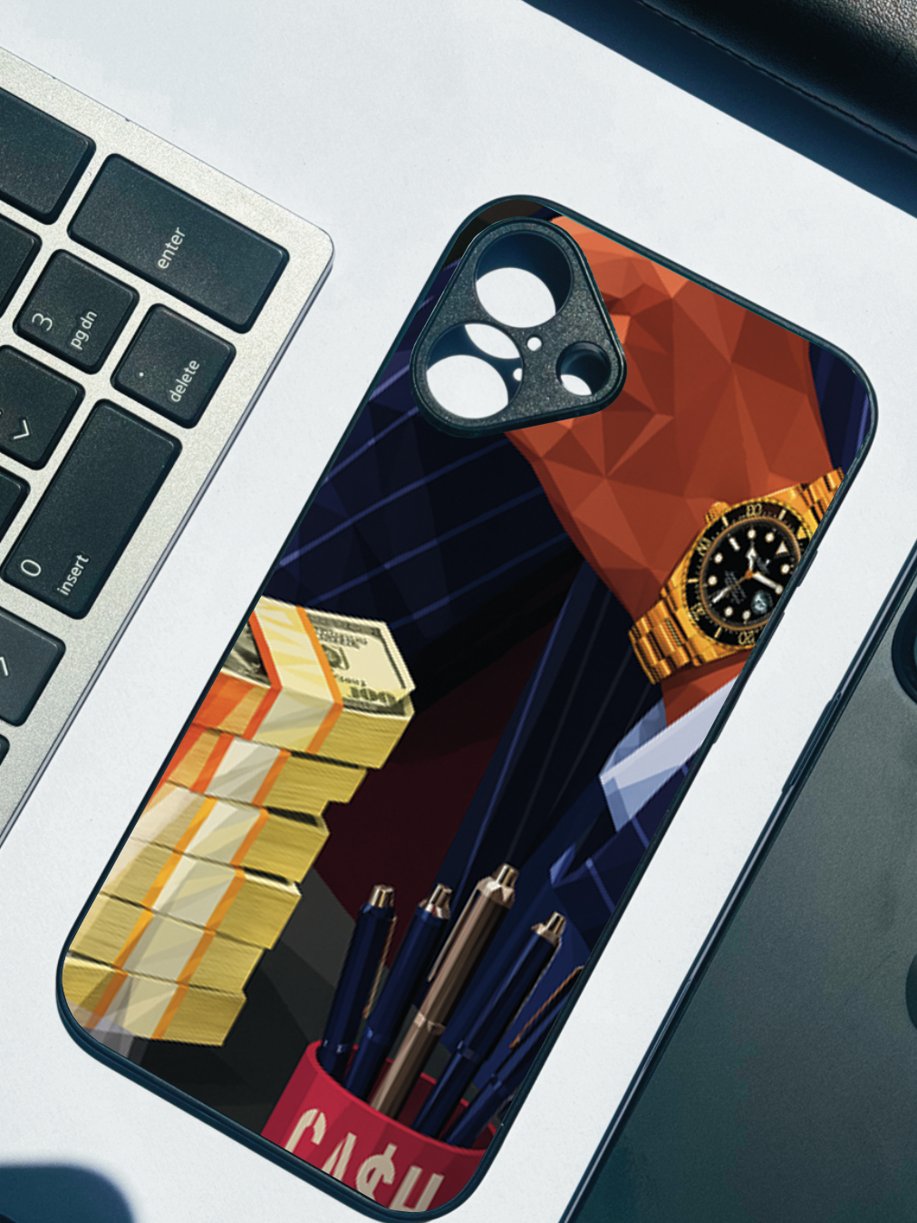 Cash Empire Premium Glass Back Cover For iPhone 11,12,13,14,15,16,17 Models The Case & Co