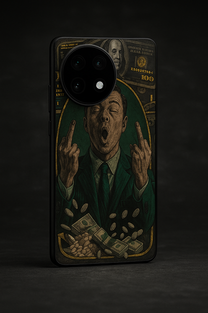 Cash Over Premium Glass Back Cover For One Plus 13, 12, 11, 10, Nord Series The Case & Co