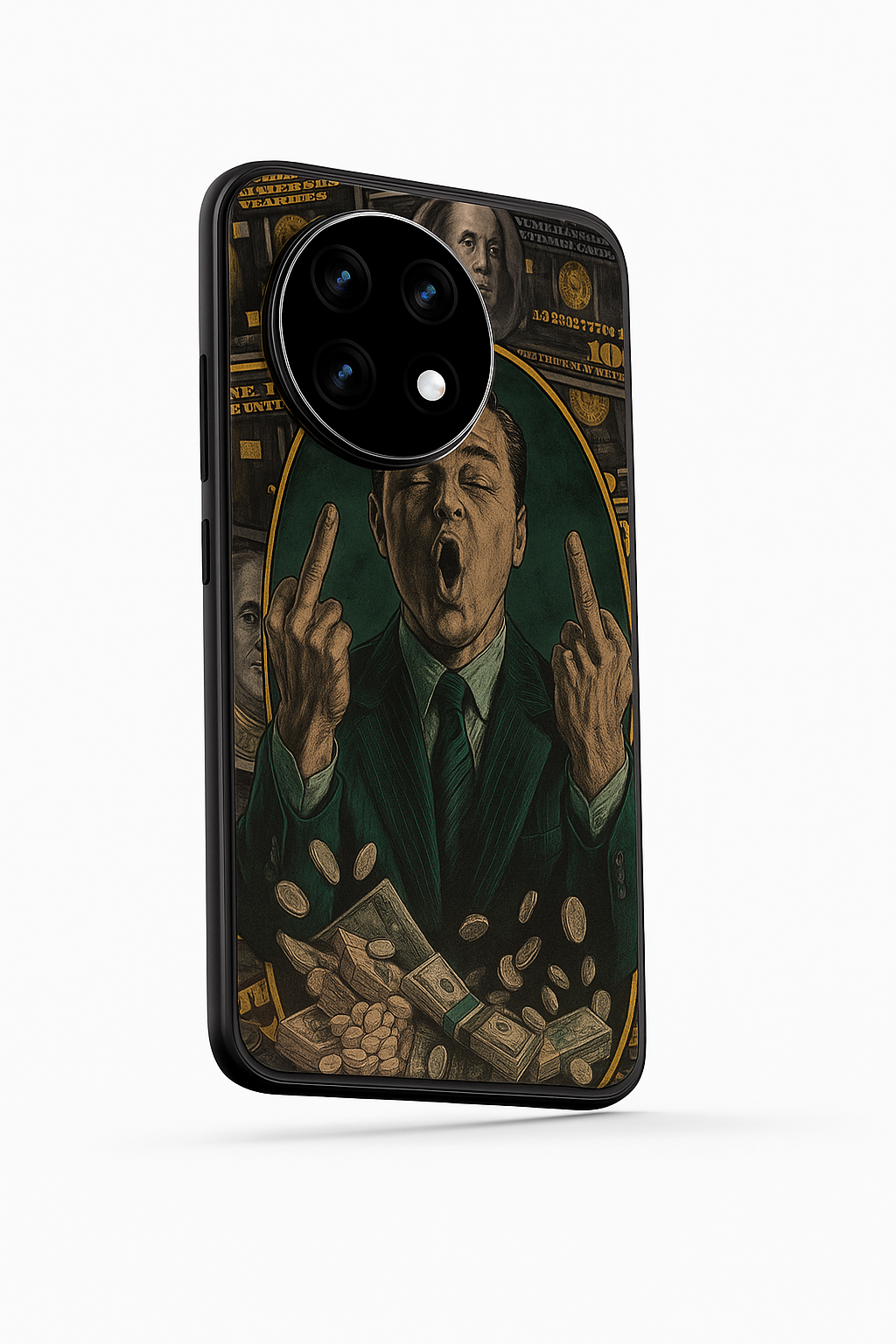 Cash Over Premium Glass Back Cover For One Plus 13, 12, 11, 10, Nord Series The Case & Co