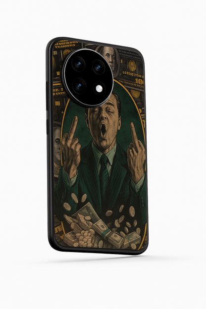 Cash Over Premium Glass Back Cover For One Plus 13, 12, 11, 10, Nord Series The Case & Co