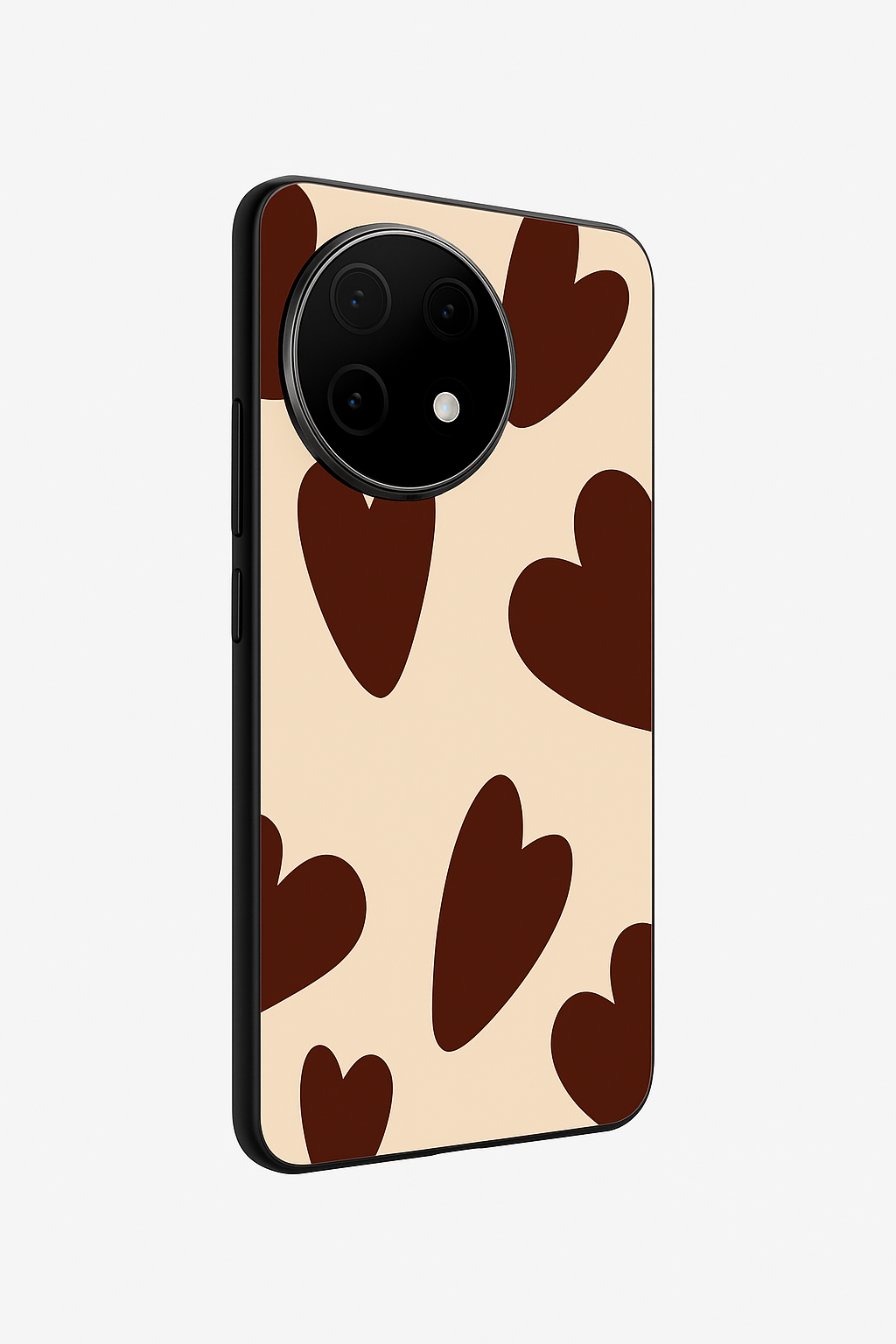 Chocolate Hearts Premium Glass Back Cover For One Plus 13, 12, 11, 10, Nord Series The Case & Co