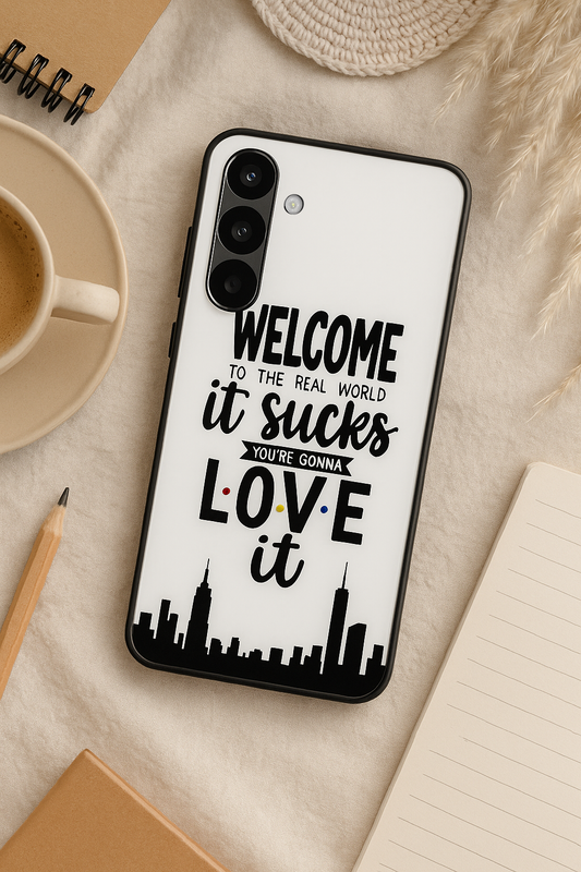 City Of FRIENDS Premium Glass Back Cover For Galaxy S, A, M & F Series The Case & Co