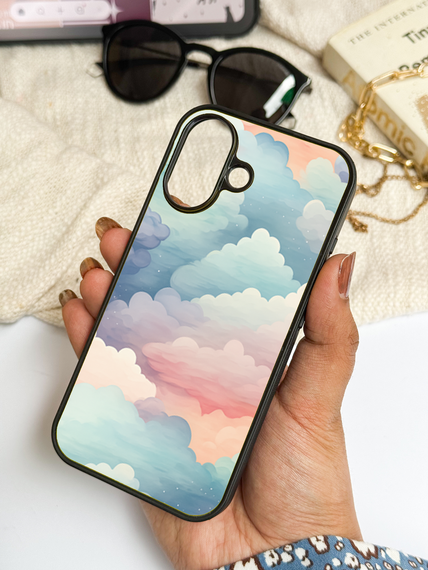 Cloud Of Dreams Premium Glass Back Cover For iPhone 11,12,13,14,15,16,17 Models The Case & Co