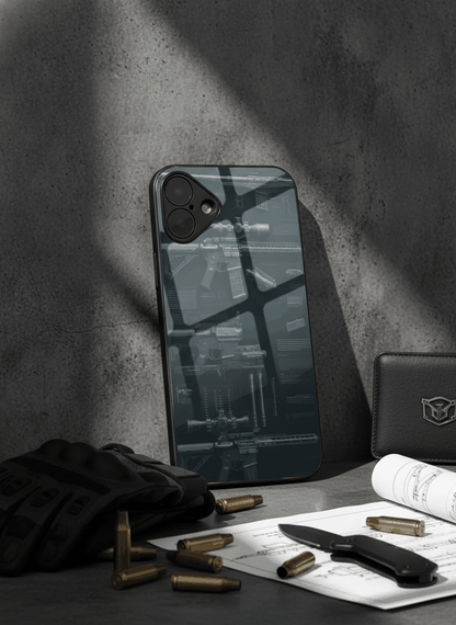 COD Guns Glass Back Cover For iPhone 11-17 The Case & Co