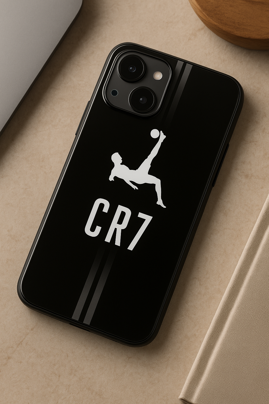 CR7 Legacy Premium Glass Back Cover For iPhone 11,12,13,14,15,16,17 Models The Case & Co