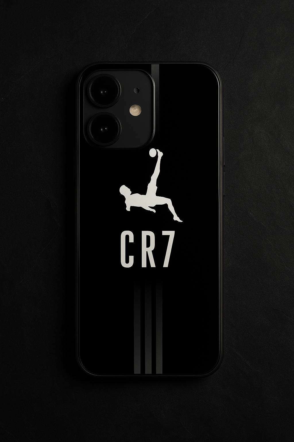 CR7 Legacy Premium Glass Back Cover For iPhone 11,12,13,14,15,16,17 Models The Case & Co
