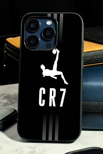 CR7 Legacy Premium Glass Back Cover For iPhone 11,12,13,14,15,16,17 Models The Case & Co