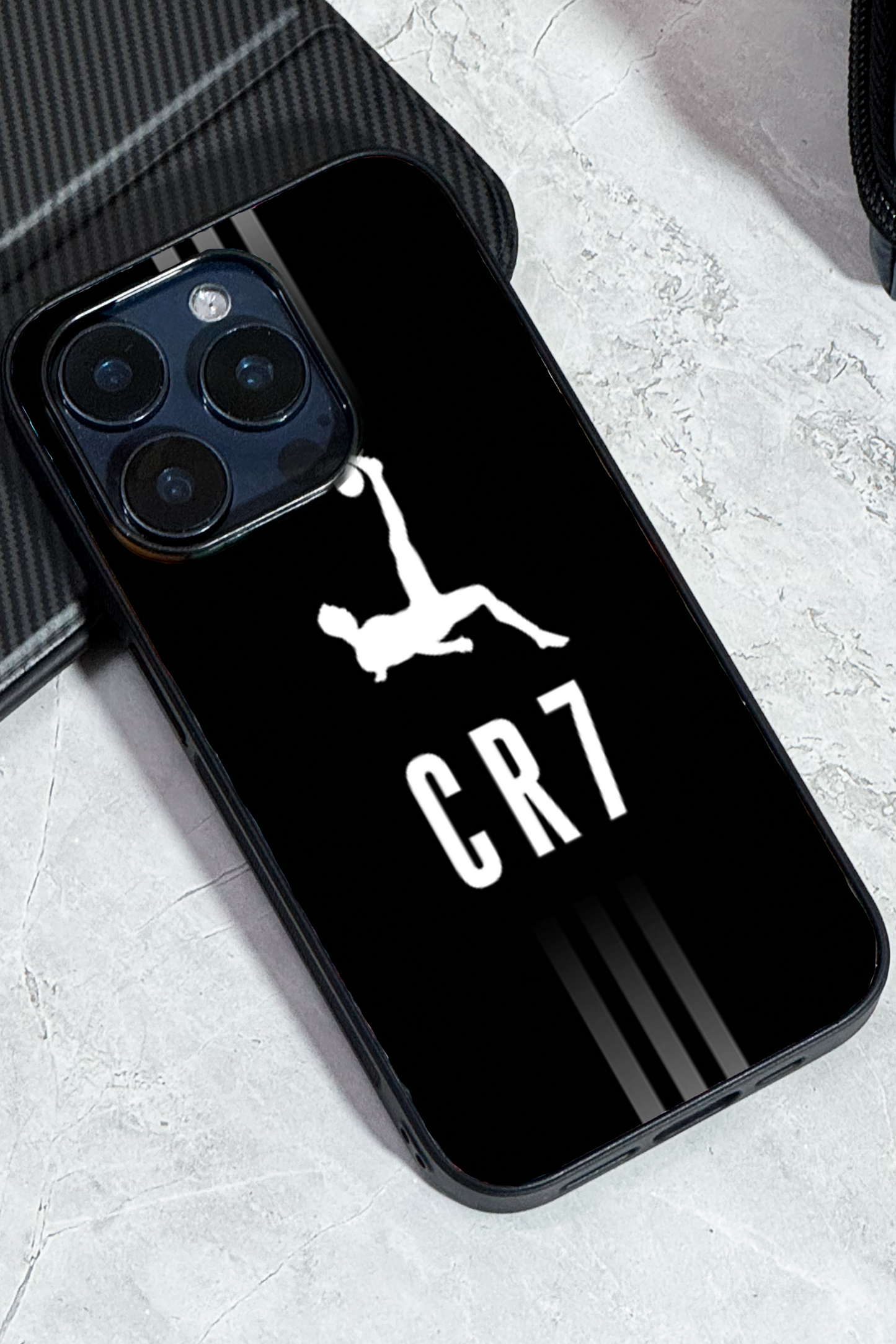 CR7 Legacy Premium Glass Back Cover For iPhone 11,12,13,14,15,16,17 Models The Case & Co