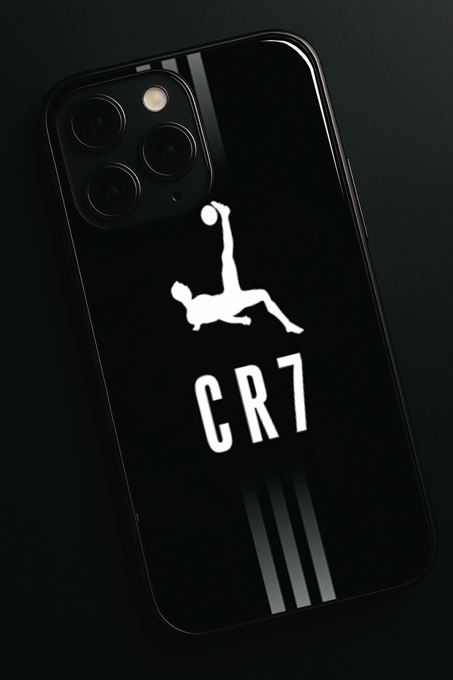 CR7 Legacy Premium Glass Back Cover For iPhone 11,12,13,14,15,16,17 Models The Case & Co
