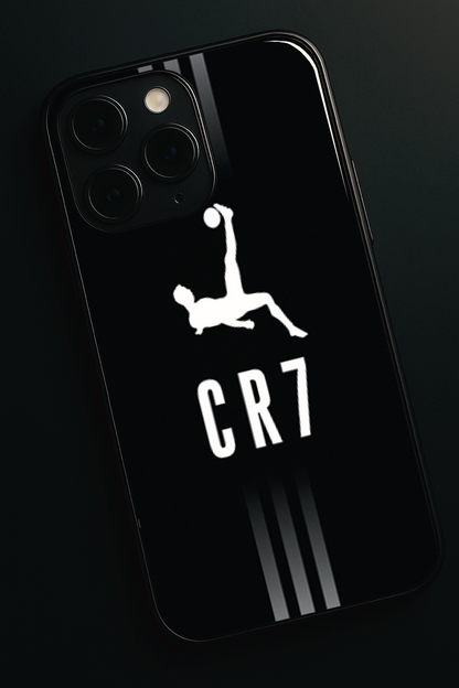 CR7 Legacy Premium Glass Back Cover For iPhone 11,12,13,14,15,16,17 Models The Case & Co