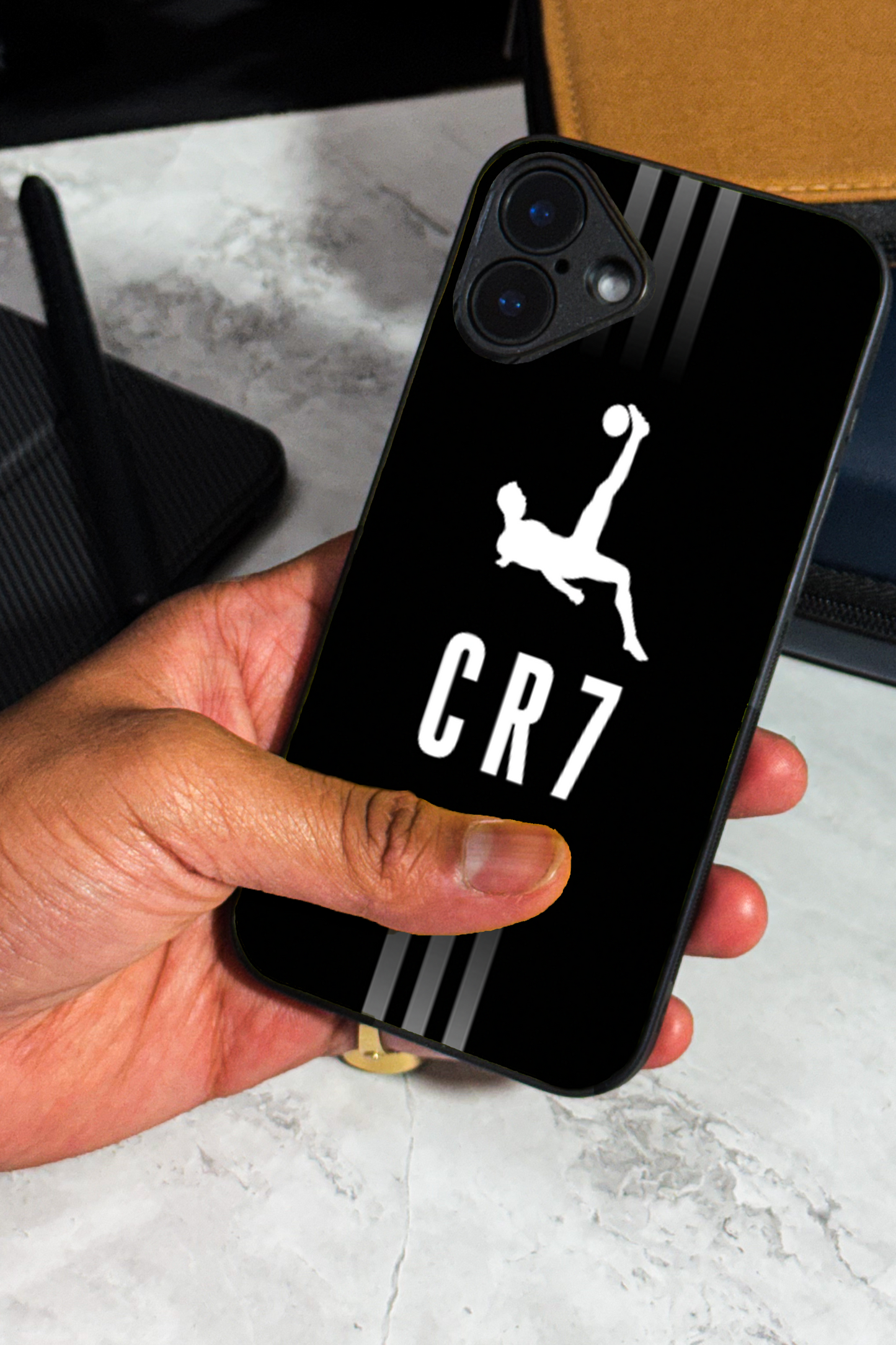 CR7 Legacy Premium Glass Back Cover For iPhone 11,12,13,14,15,16,17 Models The Case & Co