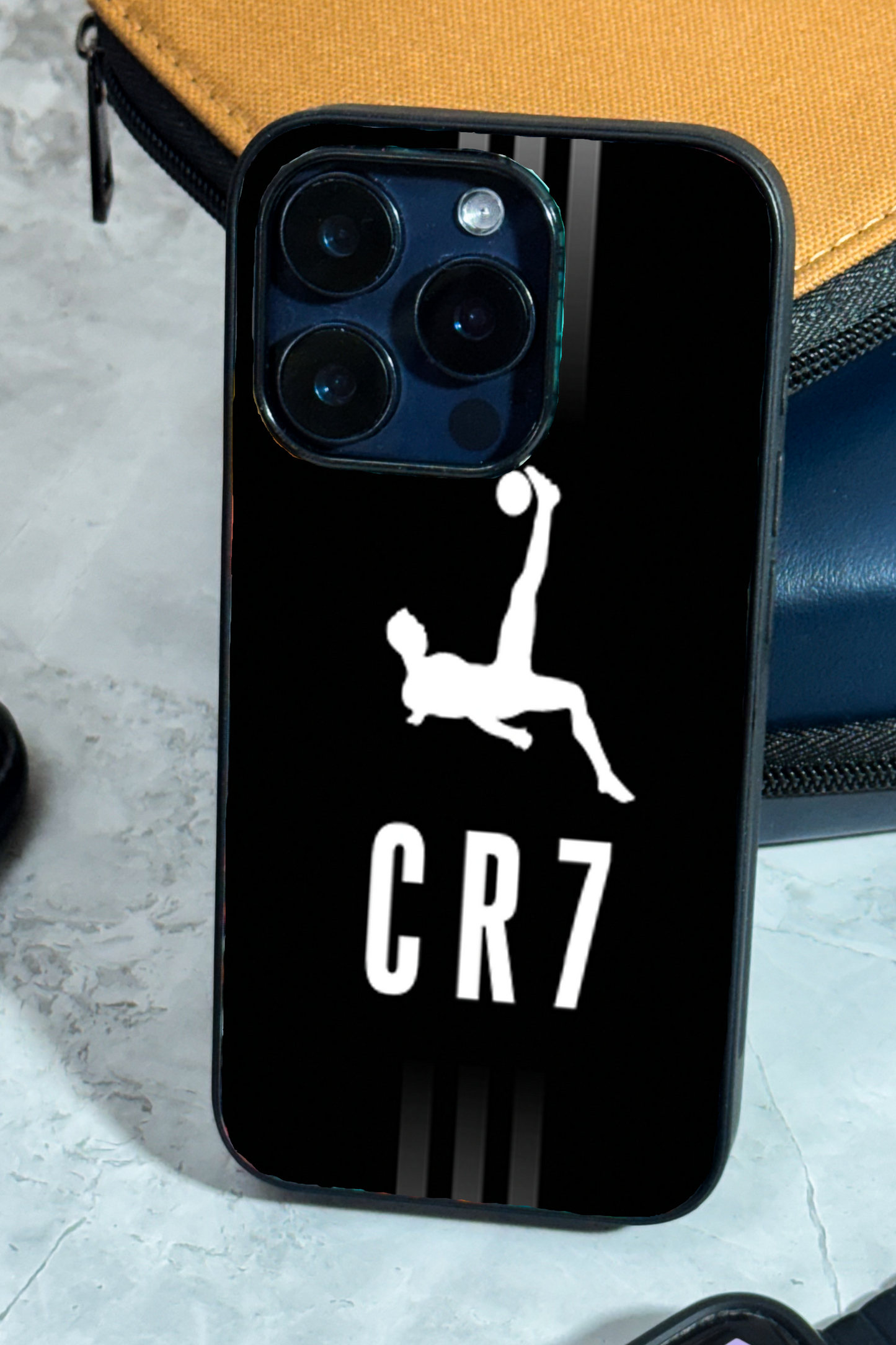 CR7 Legacy Premium Glass Back Cover For iPhone 11,12,13,14,15,16,17 Models The Case & Co