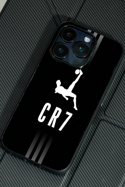 CR7 Legacy Premium Glass Back Cover For iPhone 11,12,13,14,15,16,17 Models The Case & Co