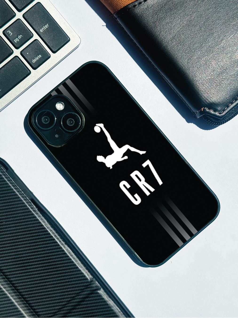 CR7 Legacy Premium Glass Back Cover For iPhone 11,12,13,14,15,16,17 Models The Case & Co